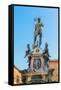 Bologna, Emilia-Romagna, Italy. Fontana di Nettuno, or Neptune Fountain in Piazza del Nettuno. T...-null-Framed Stretched Canvas