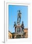 Bologna, Emilia-Romagna, Italy. Fontana di Nettuno, or Neptune Fountain in Piazza del Nettuno. T...-null-Framed Photographic Print
