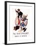 Bolshevik Poster Depicting Lenin Sweeping Away Emperors, Clergy and Capitalists, 1917-null-Framed Giclee Print