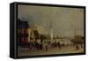 Bolshoy Kamenny Bridge in Moscow-Pyotr Petrovich Vereshchagin-Framed Stretched Canvas