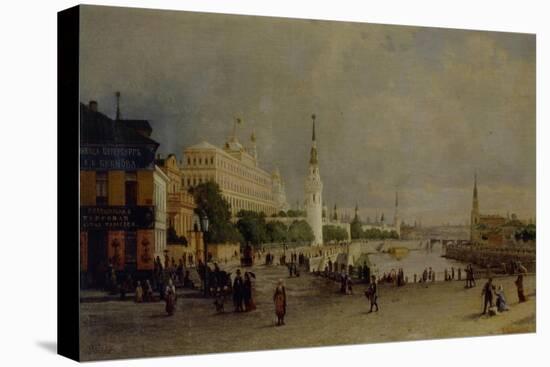 Bolshoy Kamenny Bridge in Moscow-Pyotr Petrovich Vereshchagin-Stretched Canvas