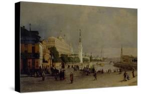 Bolshoy Kamenny Bridge in Moscow-Pyotr Petrovich Vereshchagin-Stretched Canvas