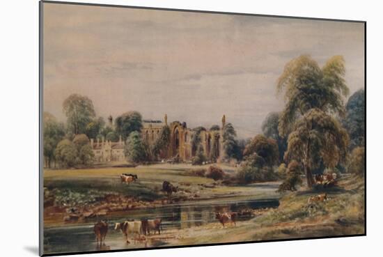 'Bolton Abbey and Rectory', 1846, (1935)-Peter De Wint-Mounted Giclee Print