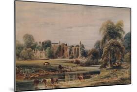 'Bolton Abbey and Rectory', 1846, (1935)-Peter De Wint-Mounted Giclee Print