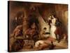 Bolton Court in Olden Times-Edwin Landseer-Stretched Canvas