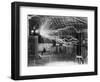 Bolts of Electricity Discharging in the Lab of Nikola Tesla-Stocktrek Images-Framed Premium Photographic Print