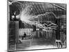 Bolts of Electricity Discharging in the Lab of Nikola Tesla-Stocktrek Images-Mounted Premium Photographic Print