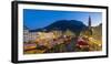 Bolzano, South Tyrol region, Trentino Alto Adige, Italy. Panoramic view of the typical Christmas ma-Marco Bottigelli-Framed Photographic Print