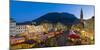 Bolzano, South Tyrol region, Trentino Alto Adige, Italy. Panoramic view of the typical Christmas ma-Marco Bottigelli-Mounted Photographic Print