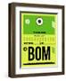 BOM Mumbai Luggage Tag I-NaxArt-Framed Art Print