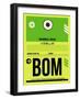 BOM Mumbai Luggage Tag I-NaxArt-Framed Art Print