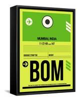 BOM Mumbai Luggage Tag I-NaxArt-Framed Stretched Canvas