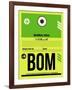 BOM Mumbai Luggage Tag I-NaxArt-Framed Art Print