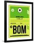 BOM Mumbai Luggage Tag I-NaxArt-Framed Art Print