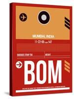 BOM Mumbai Luggage Tag II-NaxArt-Stretched Canvas