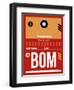 BOM Mumbai Luggage Tag II-NaxArt-Framed Art Print