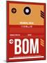 BOM Mumbai Luggage Tag II-NaxArt-Mounted Art Print