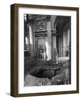 Bomb Crater at Saint Paul's Cathedral-null-Framed Photographic Print