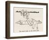 Bomb Crater, Cricket Pitch-William Heath Robinson-Framed Photographic Print