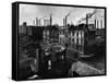 Bomb Damaged Buildings in the Shadow of the Thyssen Steel Mill-Ralph Crane-Framed Stretched Canvas