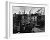 Bomb Damaged Buildings in the Shadow of the Thyssen Steel Mill-Ralph Crane-Framed Photographic Print