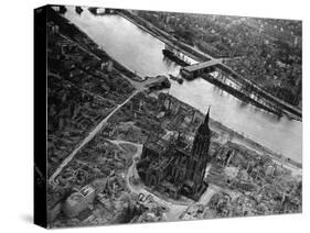 Bomb Damaged Frankfurt, 1945-null-Stretched Canvas