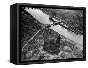 Bomb Damaged Frankfurt, 1945-null-Framed Stretched Canvas