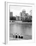 Bomb Dome and Schoolchildren, Hiroshima, Japan-Walter Bibikow-Framed Photographic Print