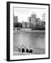 Bomb Dome and Schoolchildren, Hiroshima, Japan-Walter Bibikow-Framed Photographic Print