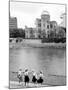 Bomb Dome and Schoolchildren, Hiroshima, Japan-Walter Bibikow-Mounted Photographic Print