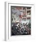 Bomb Explosion in the Liceo Theatre, Barcelona, 1893-null-Framed Giclee Print