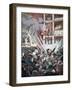 Bomb Explosion in the Liceo Theatre, Barcelona, 1893-null-Framed Giclee Print