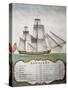 Bomb Vessel with Sails Nomenclature from Atlas of Sailing by Gian Maria Maffioletti-null-Stretched Canvas