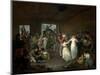 Bombance of Sailors, Scene in a Tavern in Portsmouth (England). Oil on Wood, 1802, by Julius Caesar-Julius Caesar Ibbetson-Mounted Giclee Print