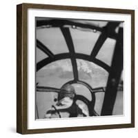 Bombardier in B-29 Bombing Raid Ansham, Manchuria During WWII-William C^ Shrout-Framed Photographic Print