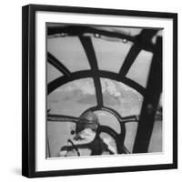Bombardier in B-29 Bombing Raid Ansham, Manchuria During WWII-William C^ Shrout-Framed Photographic Print