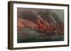 Bombardment and capture of Fort Henry by federal gunboats, 1862-N. and Ives, J.M. Currier-Framed Giclee Print