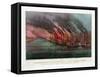 Bombardment and Capture of Fort Henry, Tennessee-Currier & Ives-Framed Stretched Canvas