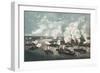 Bombardment and Capture of Island No.10 on the Mississippi River, 7th April 1862-Currier & Ives-Framed Giclee Print