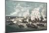 Bombardment and Capture of Island No.10 on the Mississippi River, 7th April 1862-Currier & Ives-Mounted Giclee Print