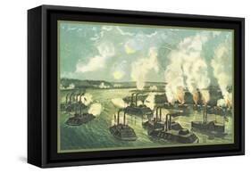 Bombardment and Capture of Island Number Ten-null-Framed Stretched Canvas