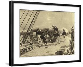 Bombardment of Alexandria, 1882-Henri-Louis Dupray-Framed Giclee Print