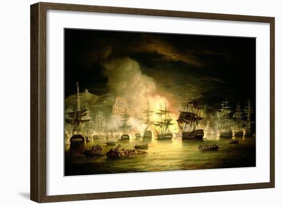 Bombardment of Algiers, August 1816, 1820-Thomas Luny-Framed Giclee Print