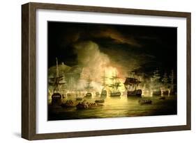 Bombardment of Algiers, August 1816, 1820-Thomas Luny-Framed Giclee Print