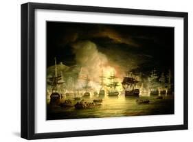 Bombardment of Algiers, August 1816, 1820-Thomas Luny-Framed Giclee Print