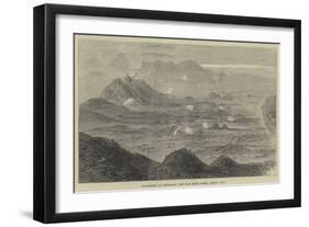 Bombardment of Carthagena, View from Mount Porman, Looking West-null-Framed Giclee Print