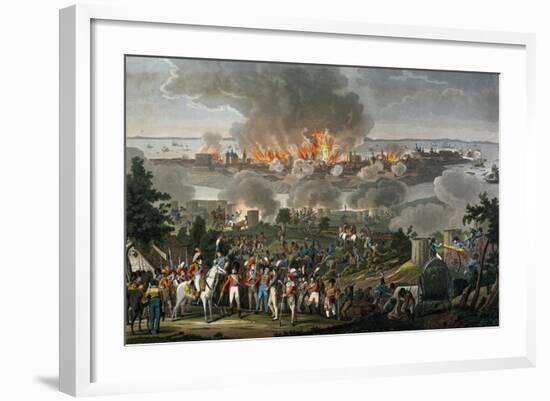 Bombardment of Copenhagen, 1807, Napoleonic Wars, Denmark-null-Framed Giclee Print