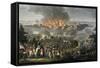 Bombardment of Copenhagen, 1807, Napoleonic Wars, Denmark-null-Framed Stretched Canvas