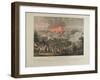 Bombardment of Copenhagen, 2nd-5th September 1807, Coloured Aquatint by and after J. Laurent…-Johann Lorenz Rugendas-Framed Giclee Print