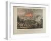 Bombardment of Copenhagen, 2nd-5th September 1807, Coloured Aquatint by and after J. Laurent…-Johann Lorenz Rugendas-Framed Giclee Print